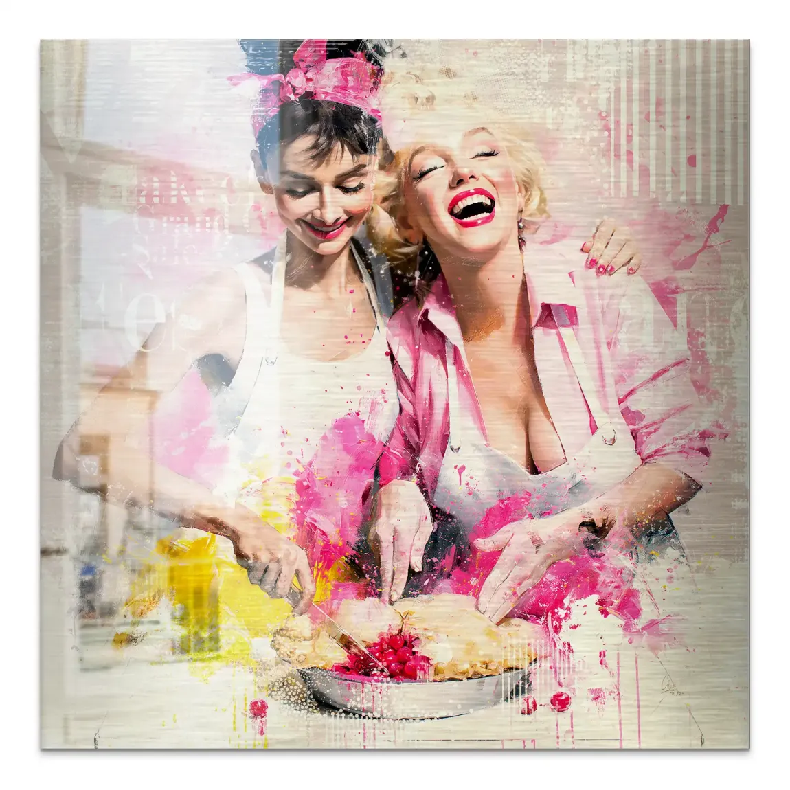 Audrey Marilyn Joy Aluminiumbild gebürstet