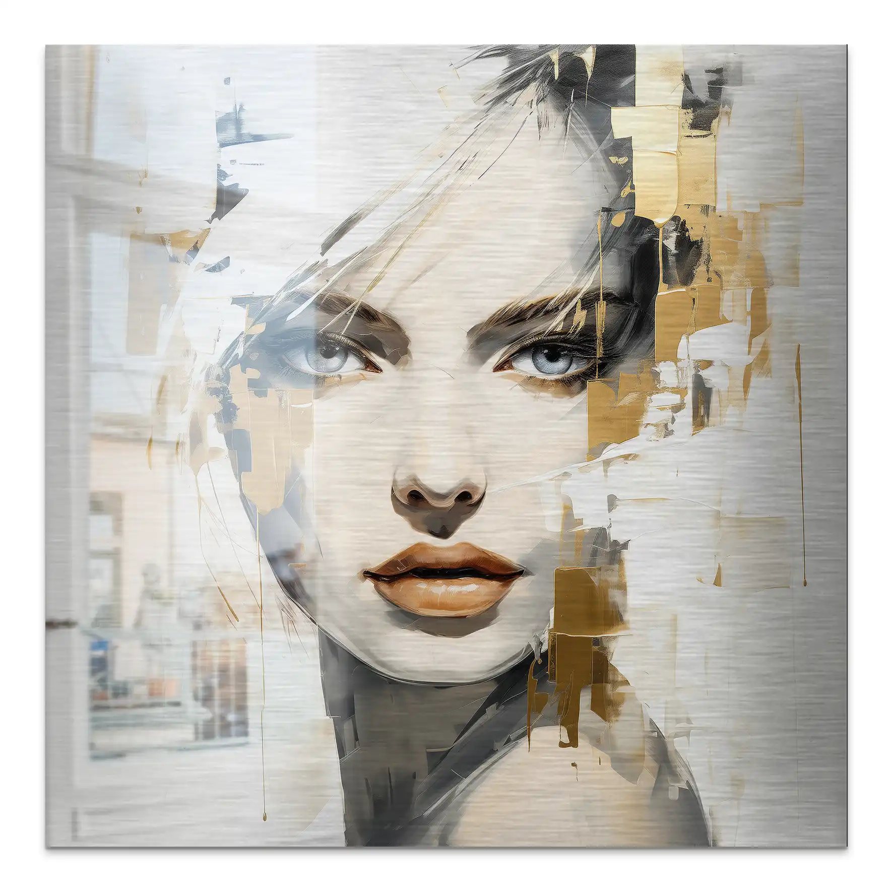 Golden Muse Alu gebürstet Bild INGALERIE