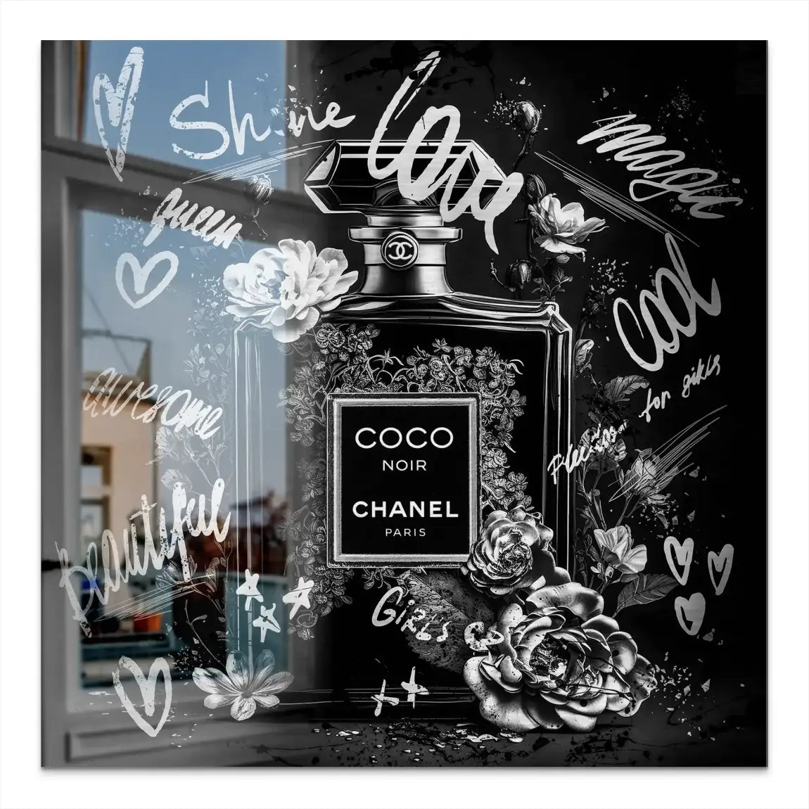 Coco Parfum Black Style Alu Gebürstet Bild INGALERIE