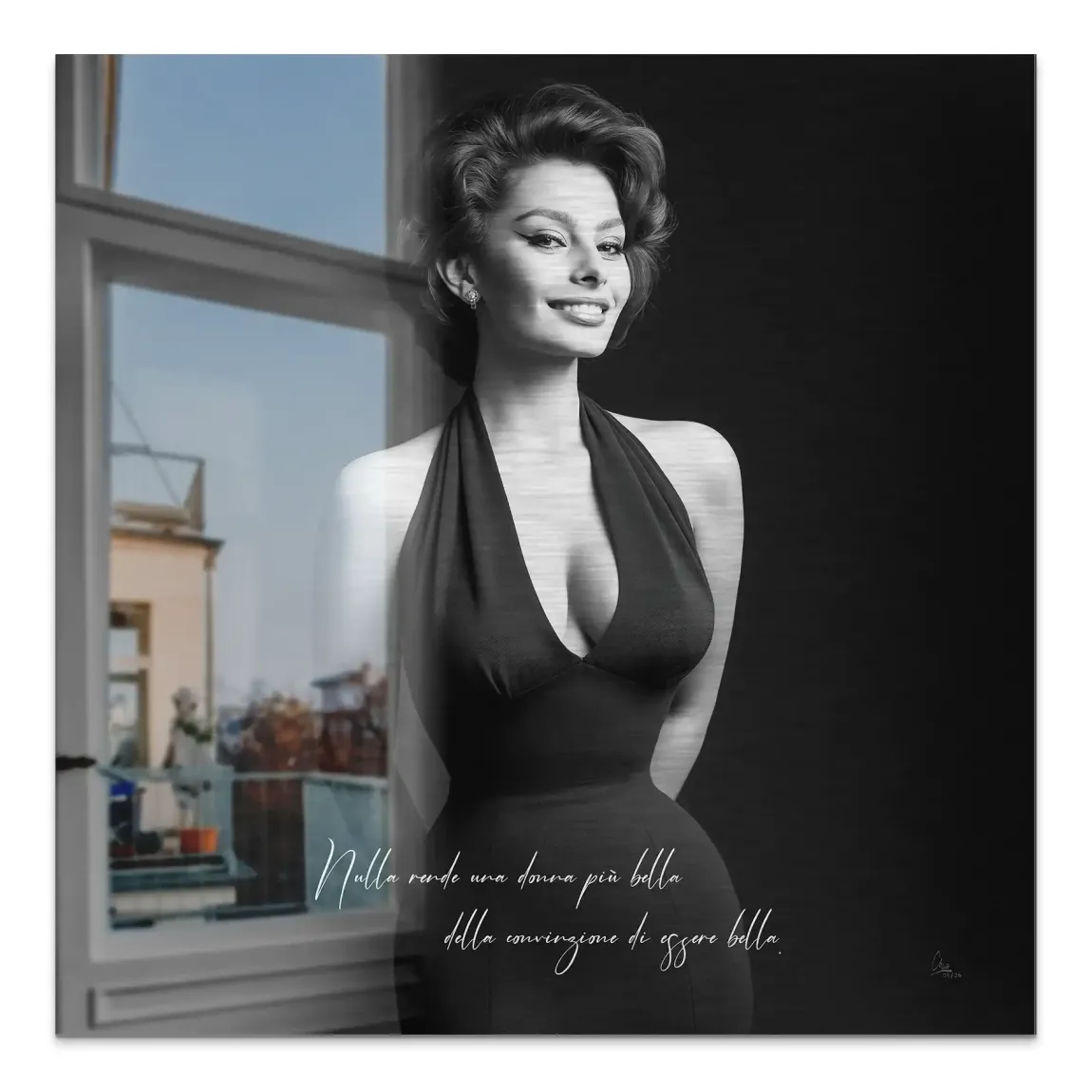 Sophia Diva Aluminiumbild gebürstet