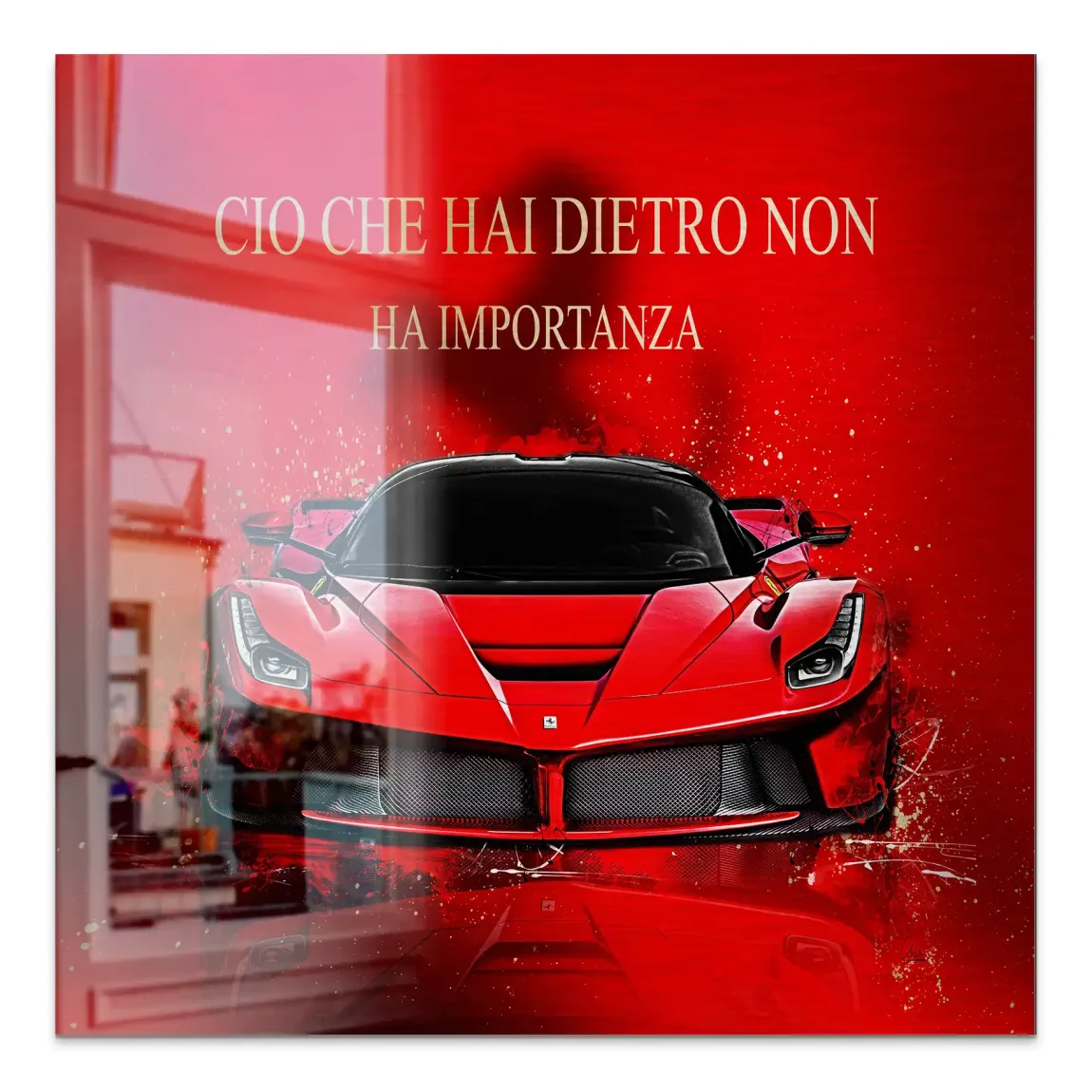 Red Velocity La Ferrari Alu Gebürstet Bild