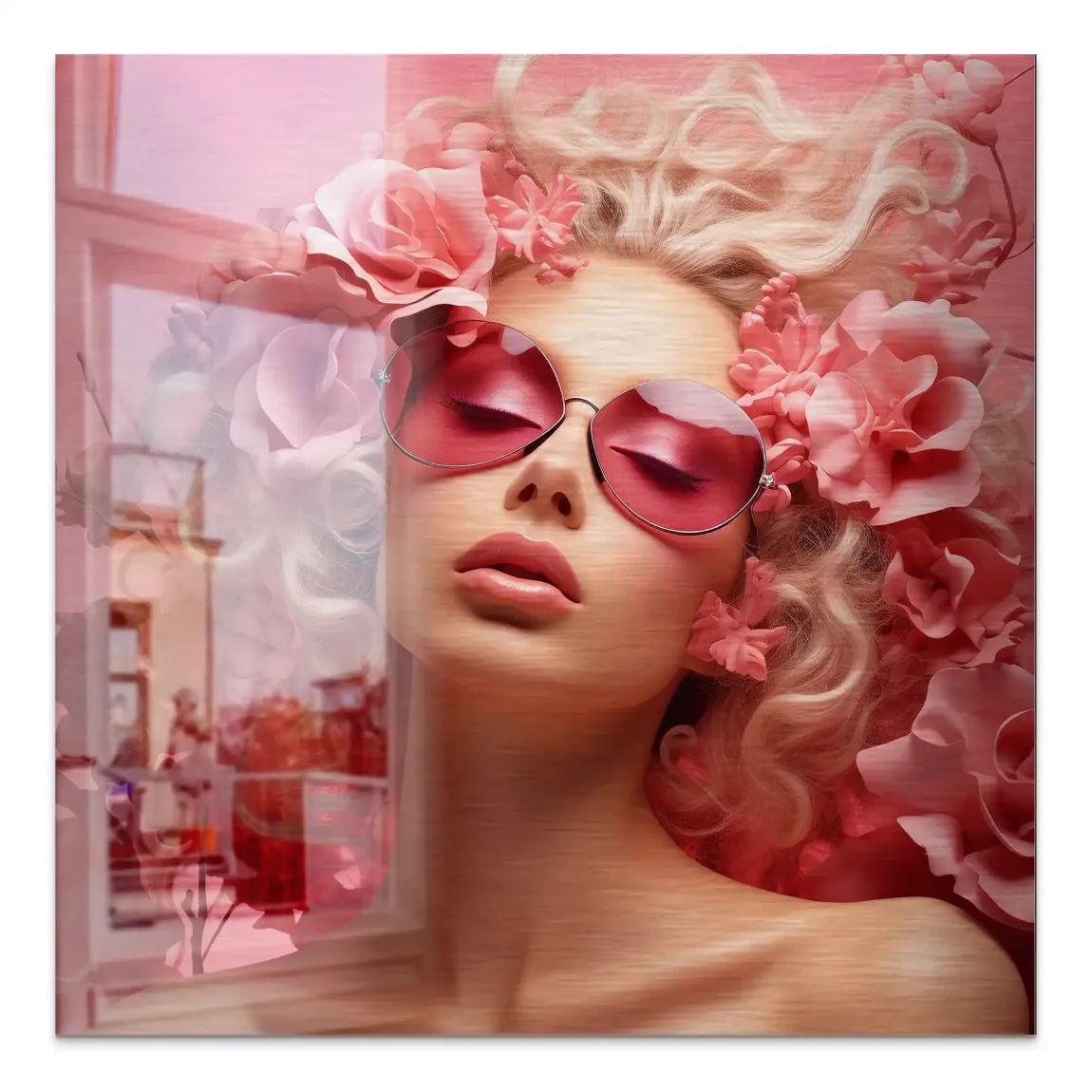 Pink Mirage Alu Gebürstet Bild