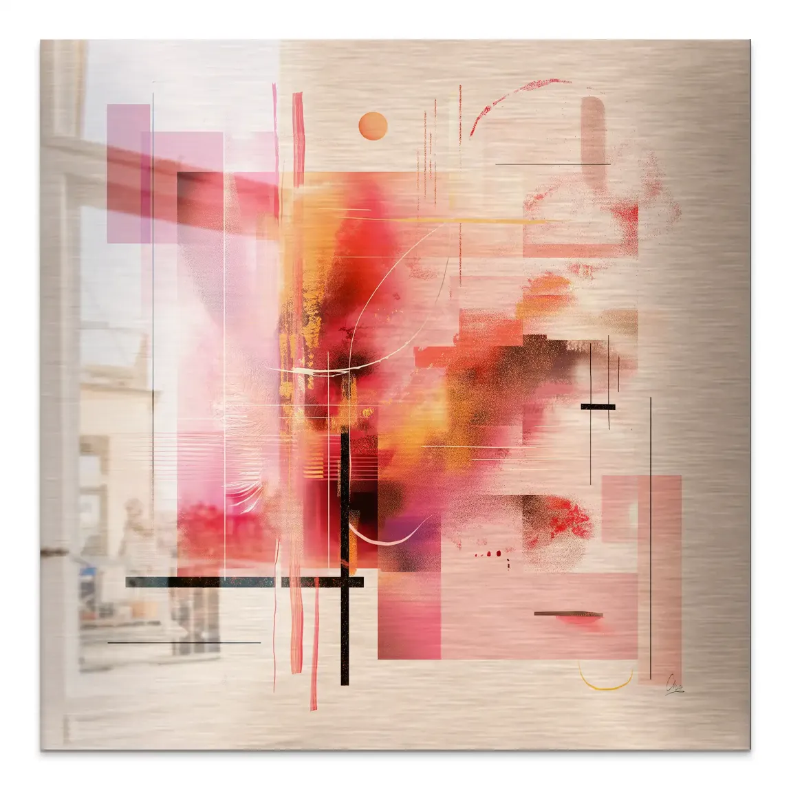 Infinite Glow Alu Gebürstet Bild