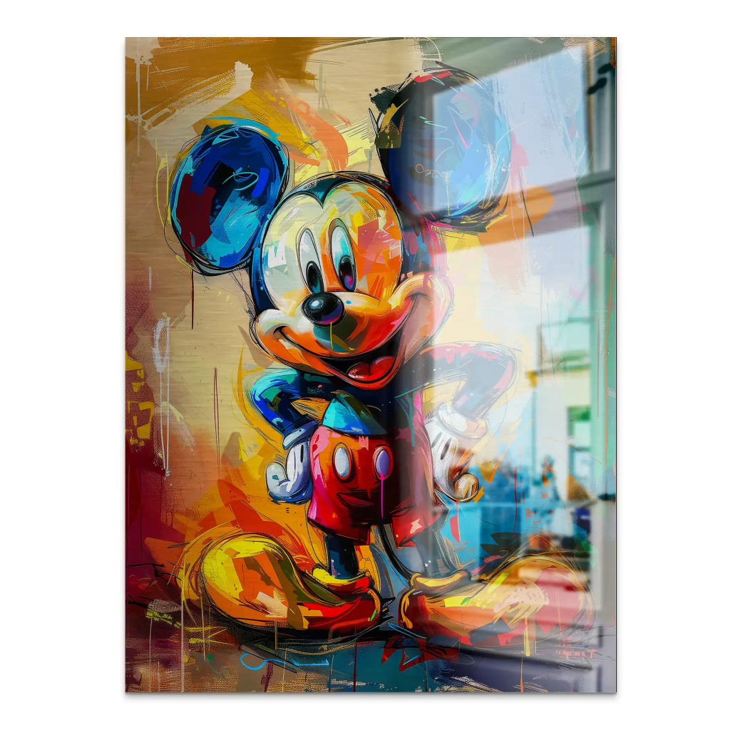 Micky Abstrakt Paint Aludibond Gebürstet INGALERIE