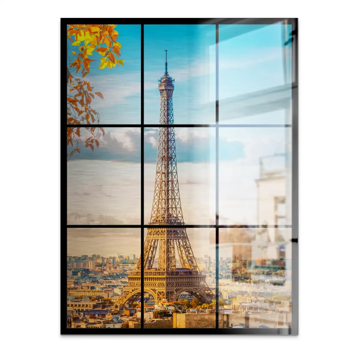 Morning Glow Paris Alu Gebürstet Bild