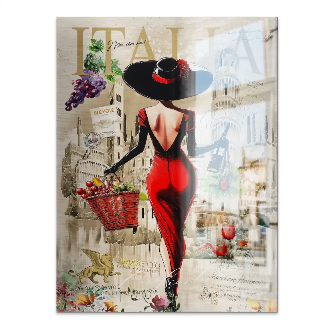 Dolce Vita Rosso Flair Aludibond Gebürstet INGALERIE