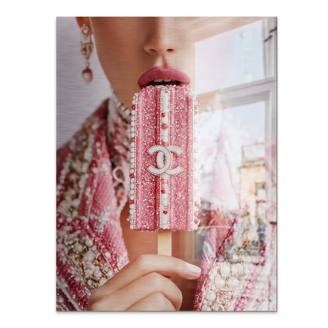Pink Pearl Ice Couture Chanel Alu Gebürstet Bild