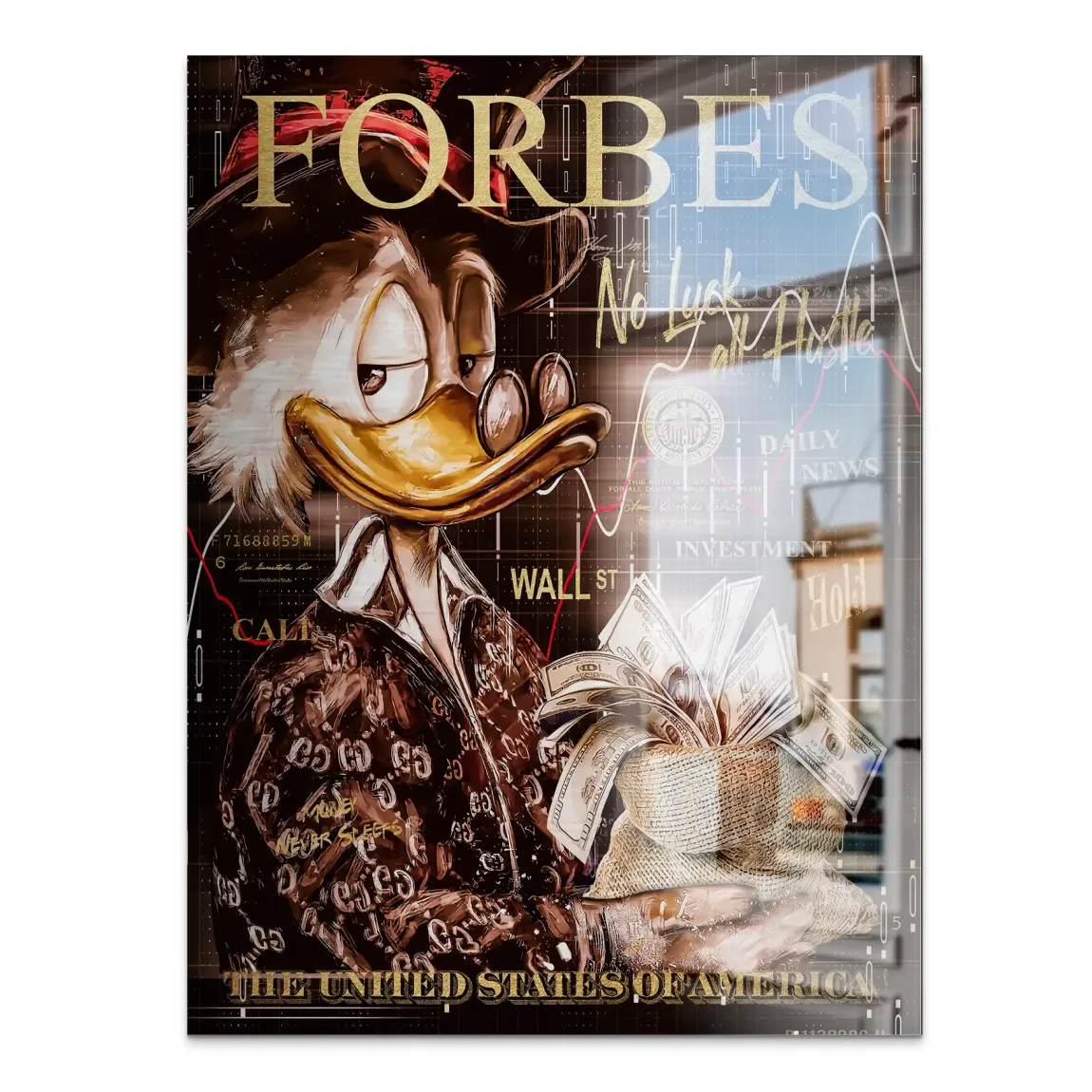 Mr Money Forbes Alu Gebürstet Bild