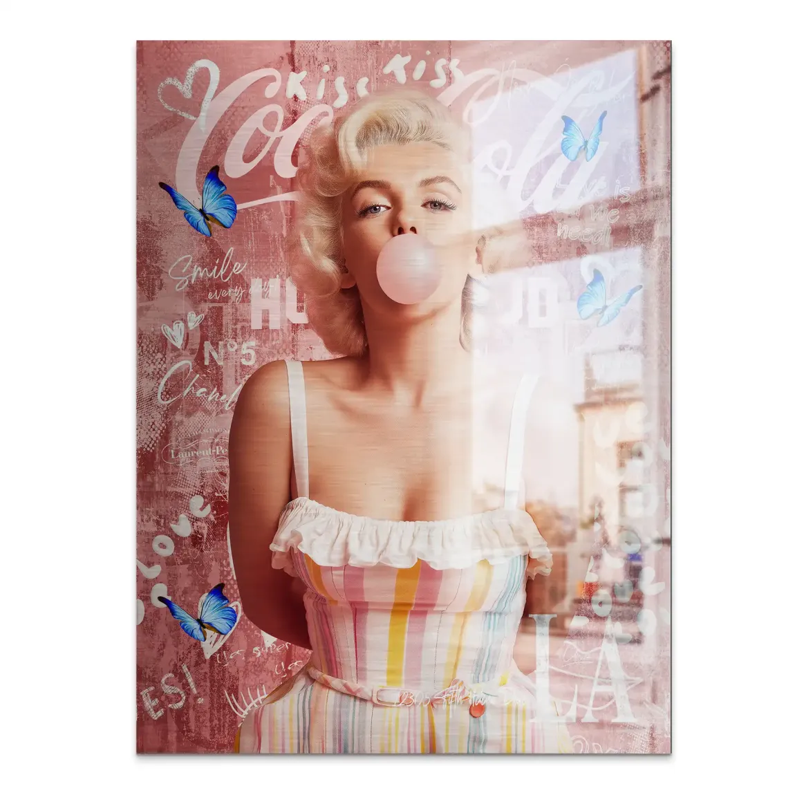 Bubble Pop Hollywood Alu Gebürstet Bild INGALERIE