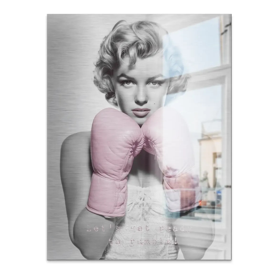 Boxing Marilyn Monroe Alu Gebürstet Bild