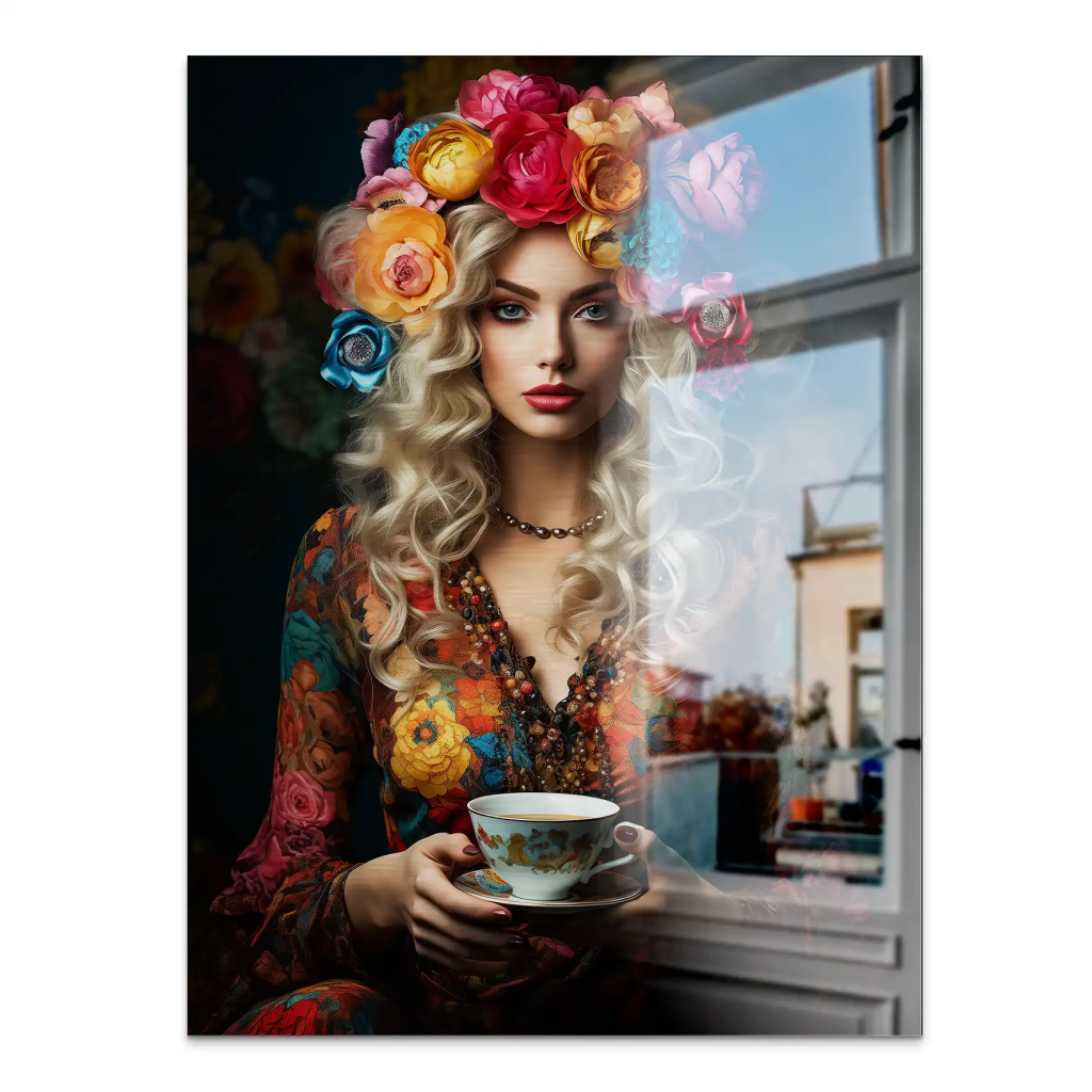 Beauty Bohemian Flower Alu Gebürstet Bild INGALERIE