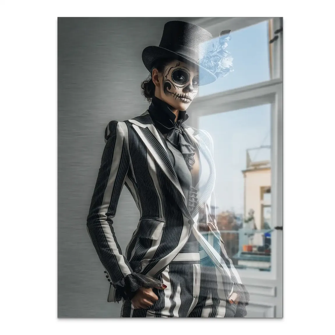 Lady Skull Aludibond Gebürstet INGALERIE