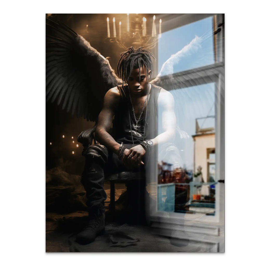 Angel-Man Aludibond gebürstet Bild INGALERIE