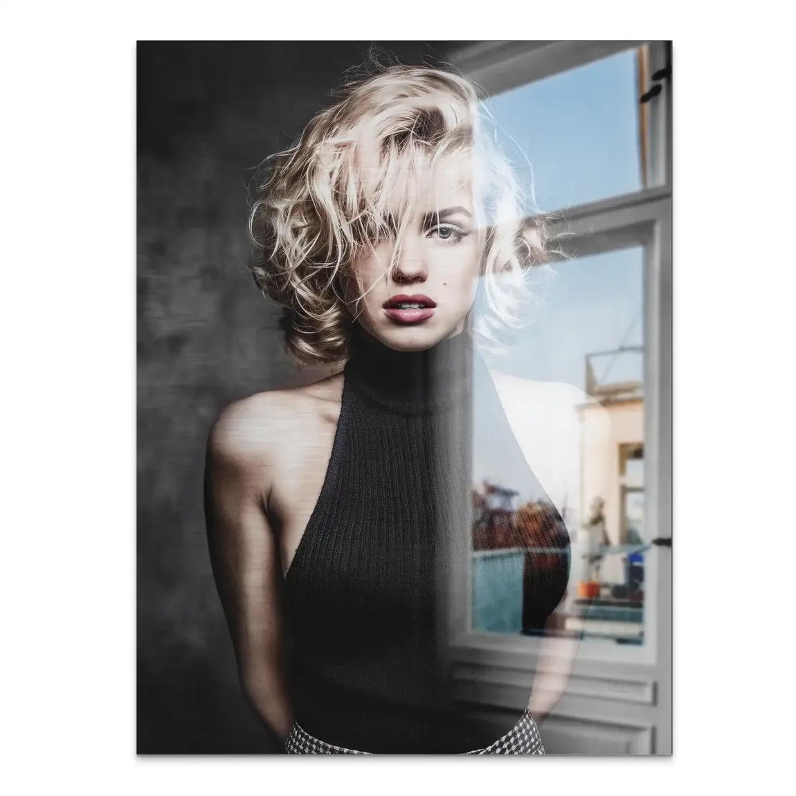 Midnight Allure Marilyn Monroe Alu Gebürstet Bild