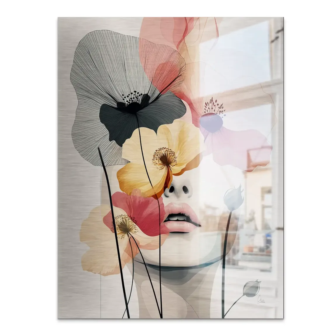 Floral Dream Alu Gebürstet Bild