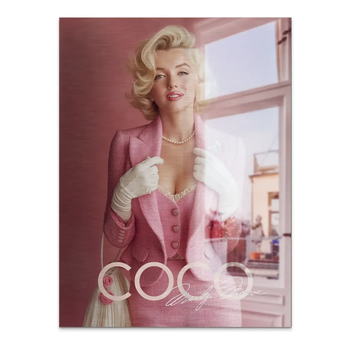 Eleganz in Rosé Monroe Aludibond Gebürstet Bild INGALERIE