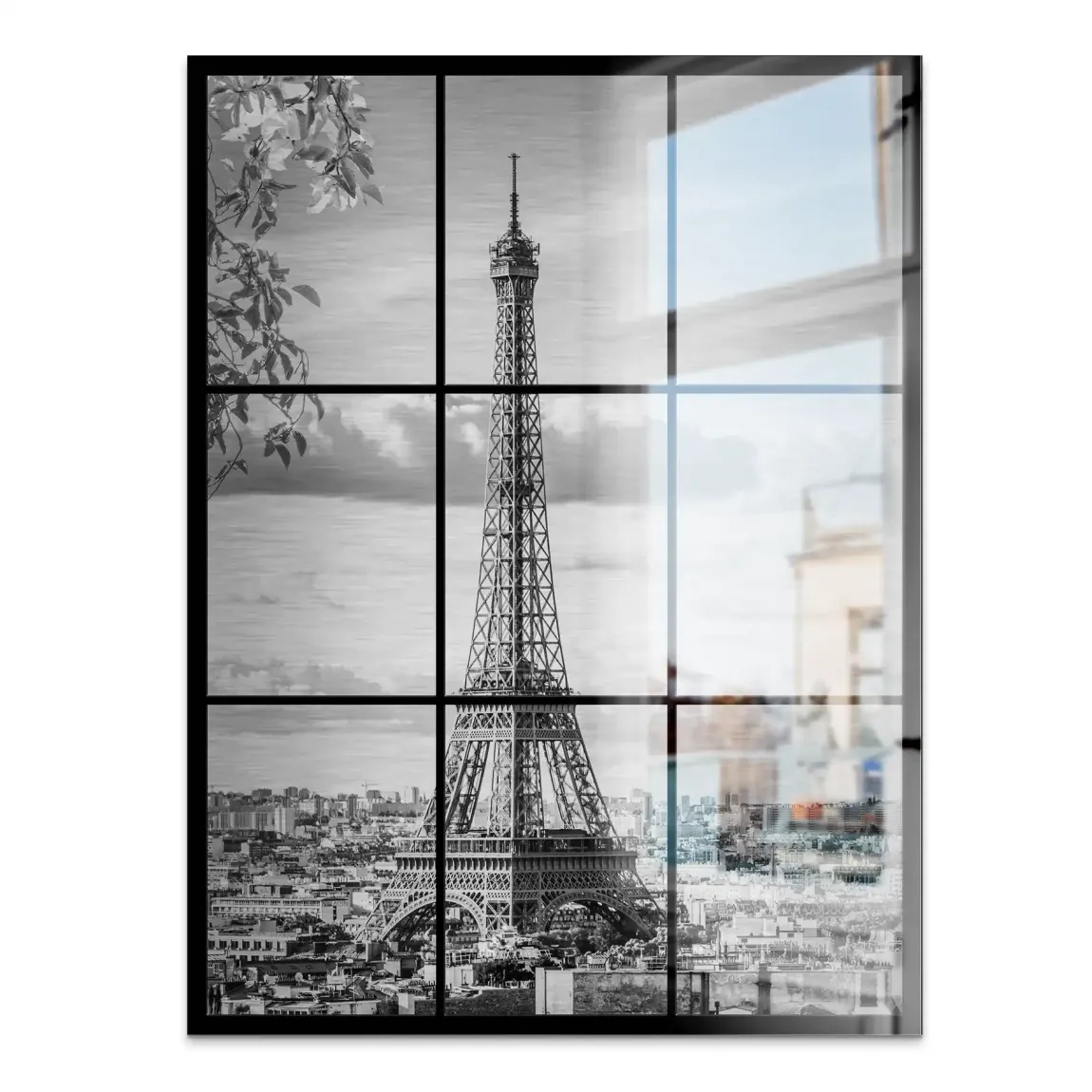 Paris Skyline View Alu Gebürstet Bild