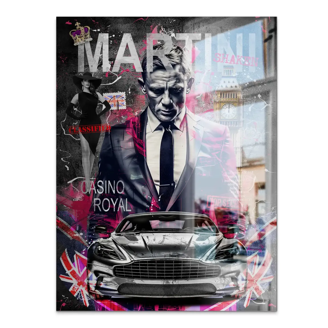 James Bond Royale Martini Alu Gebürstet Bild