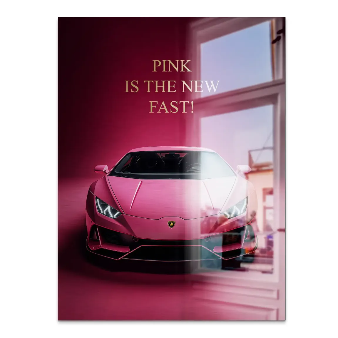 Pink Speed Lambo Alu Gebürstet Bild