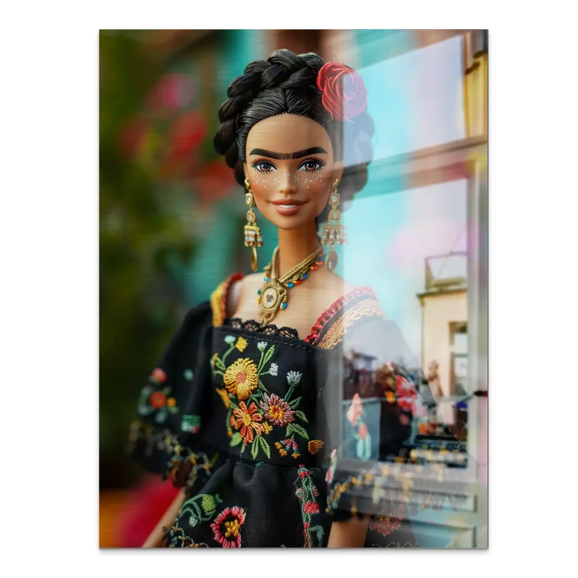 Frida Barbie Smile Alu Gebürstet Bild