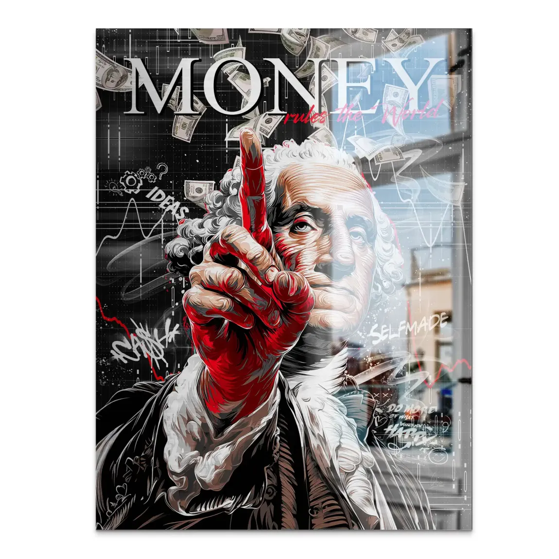Money Leader Wallstreet Alu Gebürstet Bild