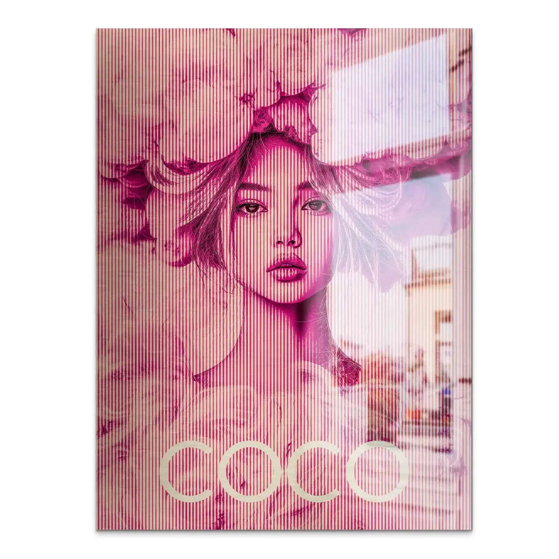 Coco Vision in Pink Aludibond Gebürstet INGALERIE
