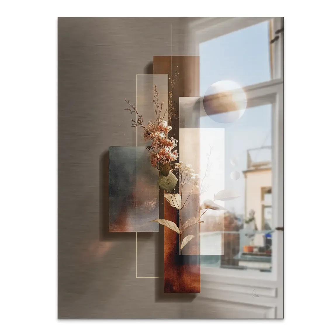 Celestial Bloom Harmony Alu Gebürstet Bild