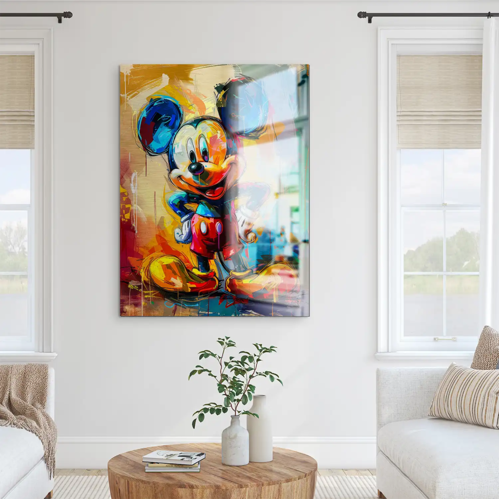 Micky Abstrakt Paint Aludibond Gebürstet INGALERIE