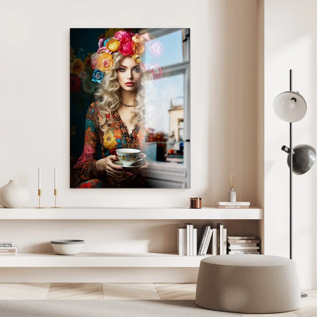 Beauty Bohemian Flower Alu Gebürstet Bild INGALERIE