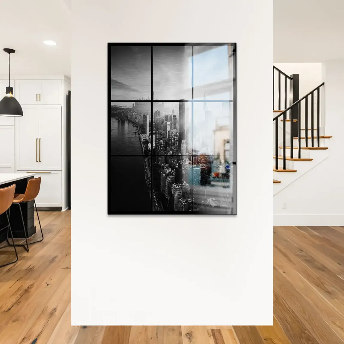 Silent Heights New York Alu Gebürstet Bild