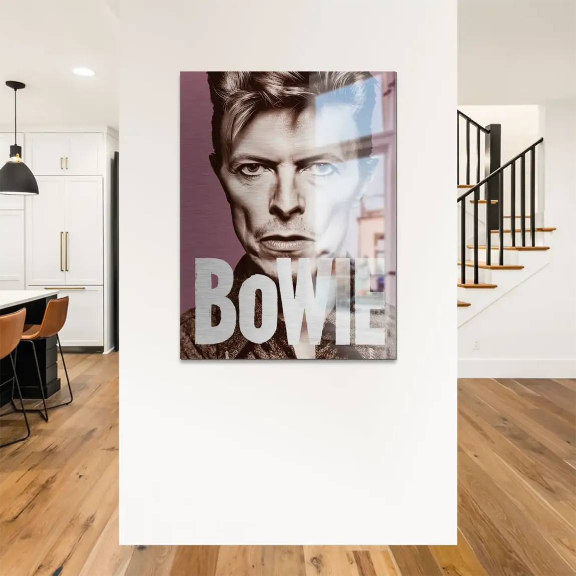 Starman Portrait Bowie Alu Gebürstet Bild