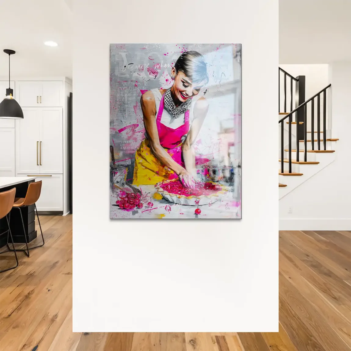 Cherry Bliss Audrey Hepburn Alu Gebürstet Bild