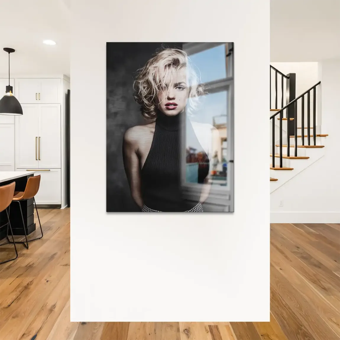 Midnight Allure Marilyn Monroe Alu Gebürstet Bild