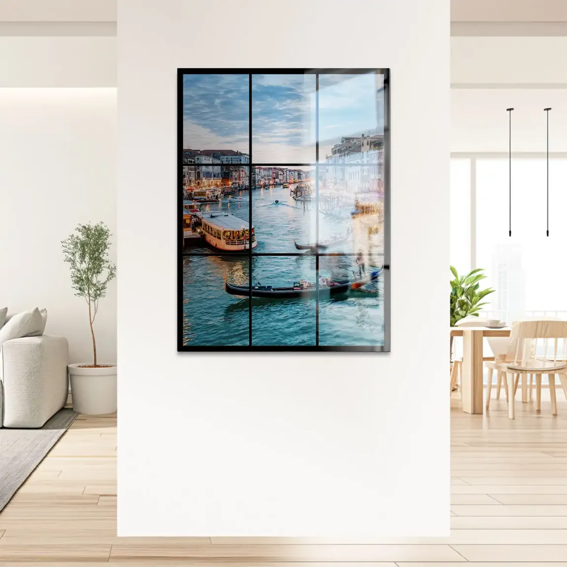 Lichter von Venedig Alu Gebürstet Bild