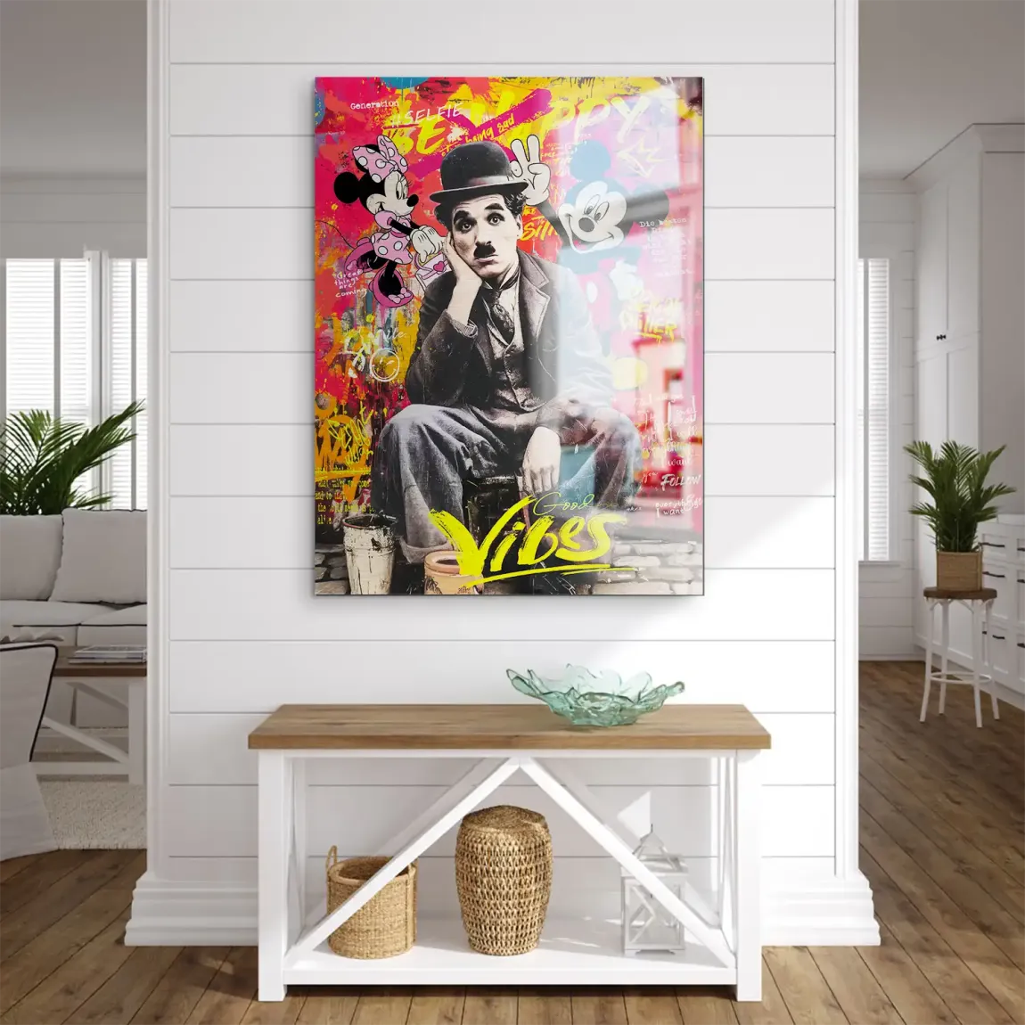 Legends Charlie & Micky Pop Art Aludibond Gebürstet INGALERIE