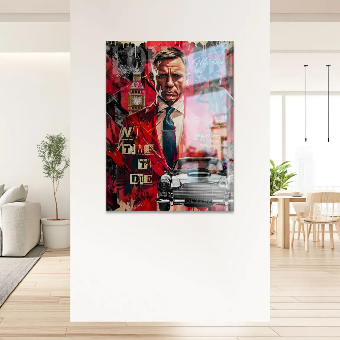 James Bond Vision London Alu Gebürstet Bild