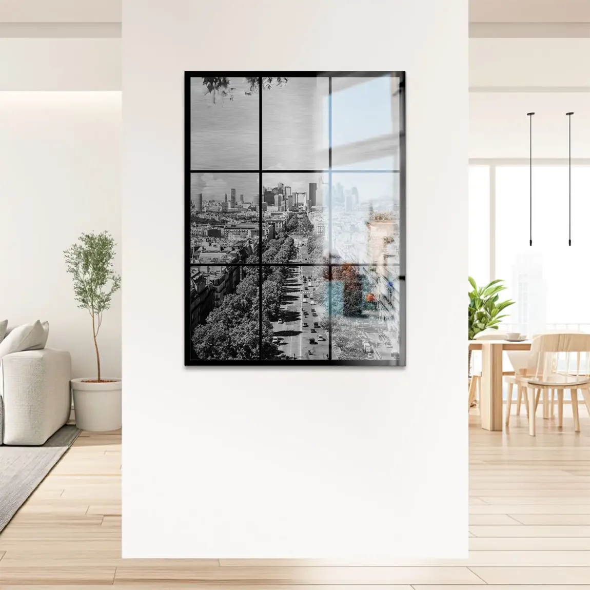 Skyline Avenue Paris Alu Gebürstet Bild