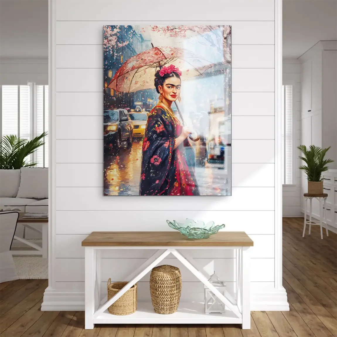 Frida im Abendregen Aludibond Gebürstet INGALERIE
