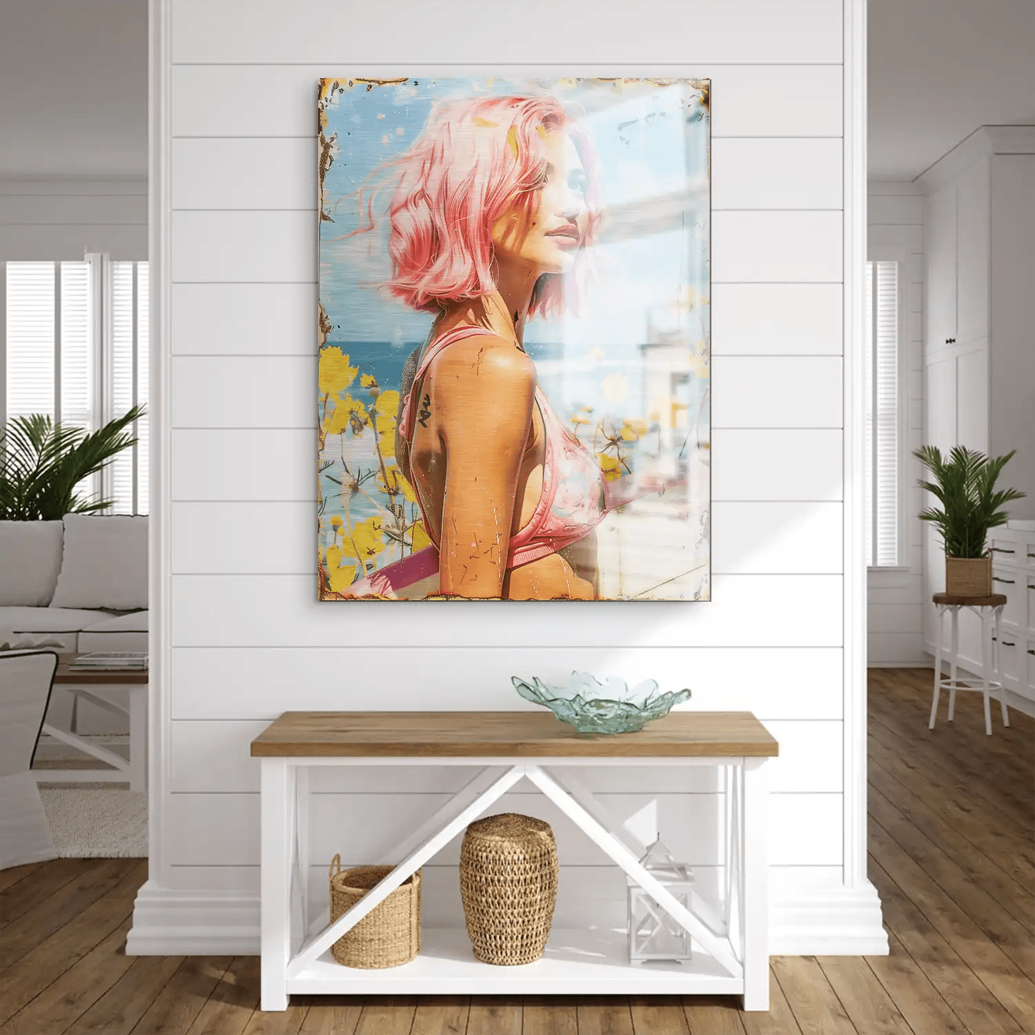 Surfer Girl AluDibond Bild INGALERIE
