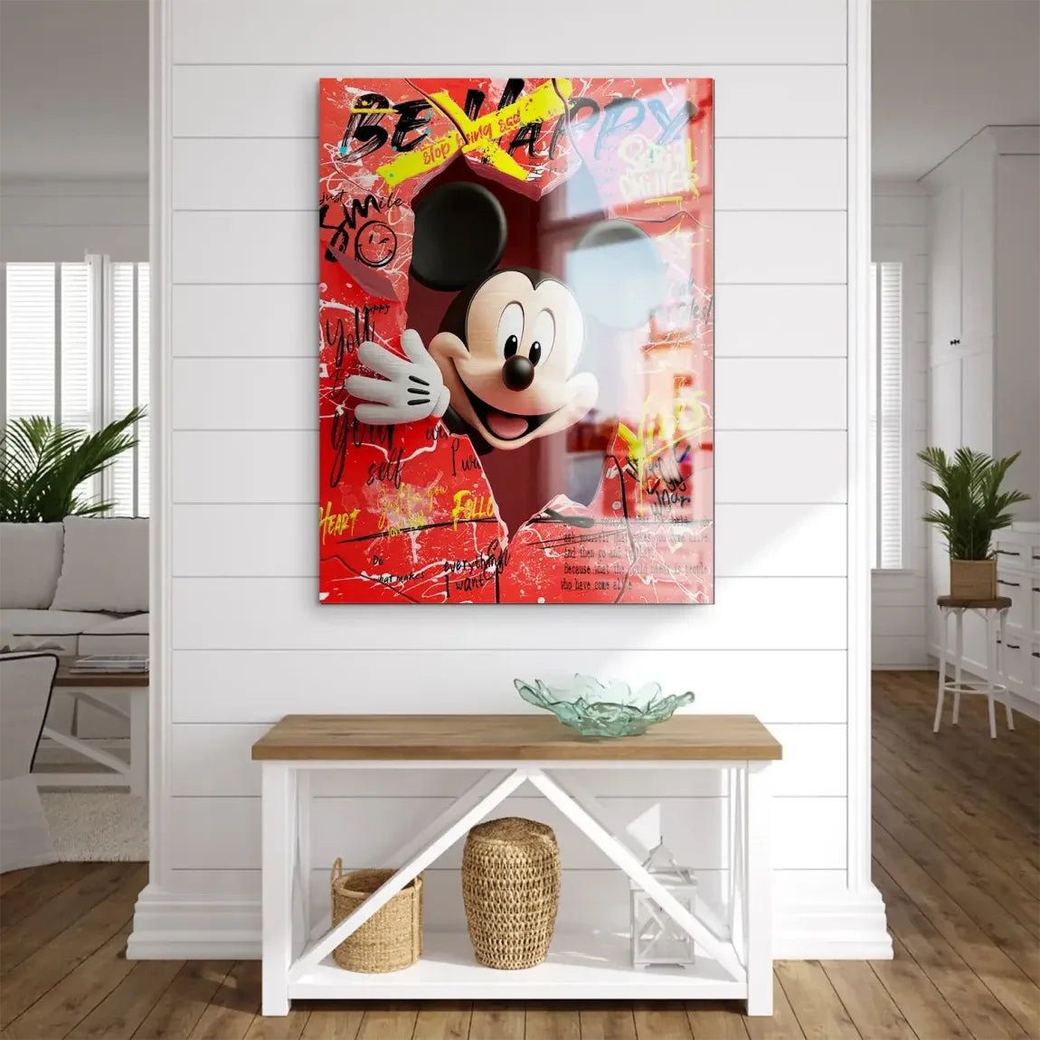 Charming Smile Micky Mouse Aludibond Gebürstet INGALERIE