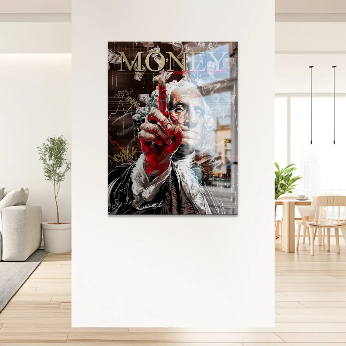 Money Vision Wallstreet Alu Gebürstet Bild