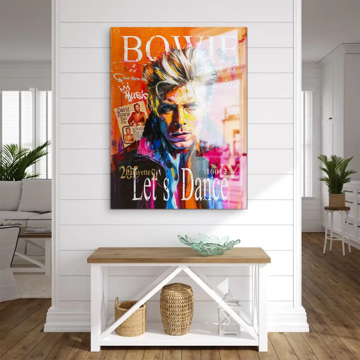 David Bowie Pop Art Vision Aludibond Gebürstet INGALERIE
