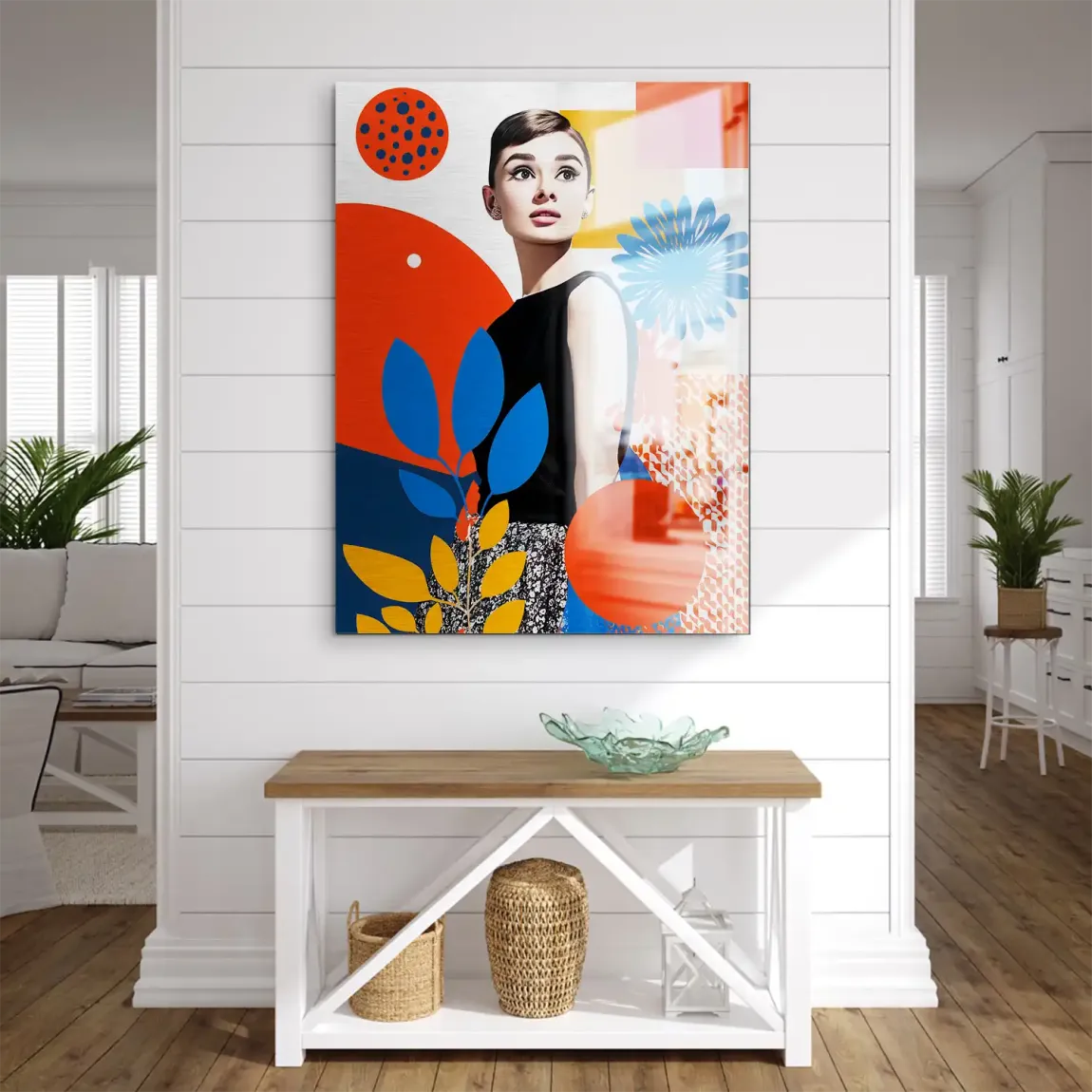 Audrey Hepburn Blooming Aludibond Gebürstet INGALERIE