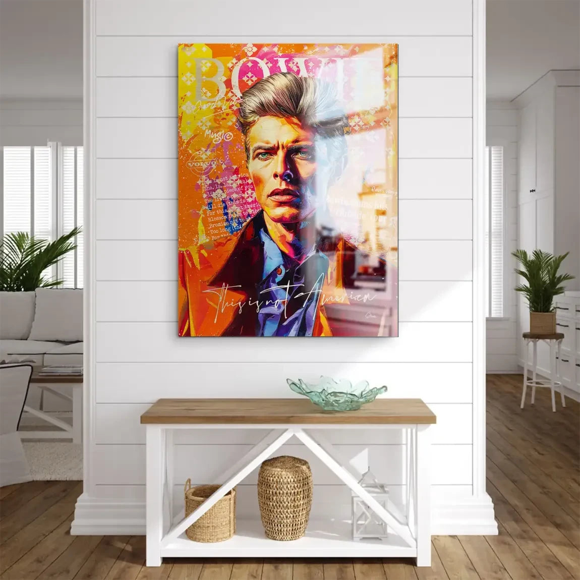Bowie America Pop Art Aludibond Gebürstet INGALERIE