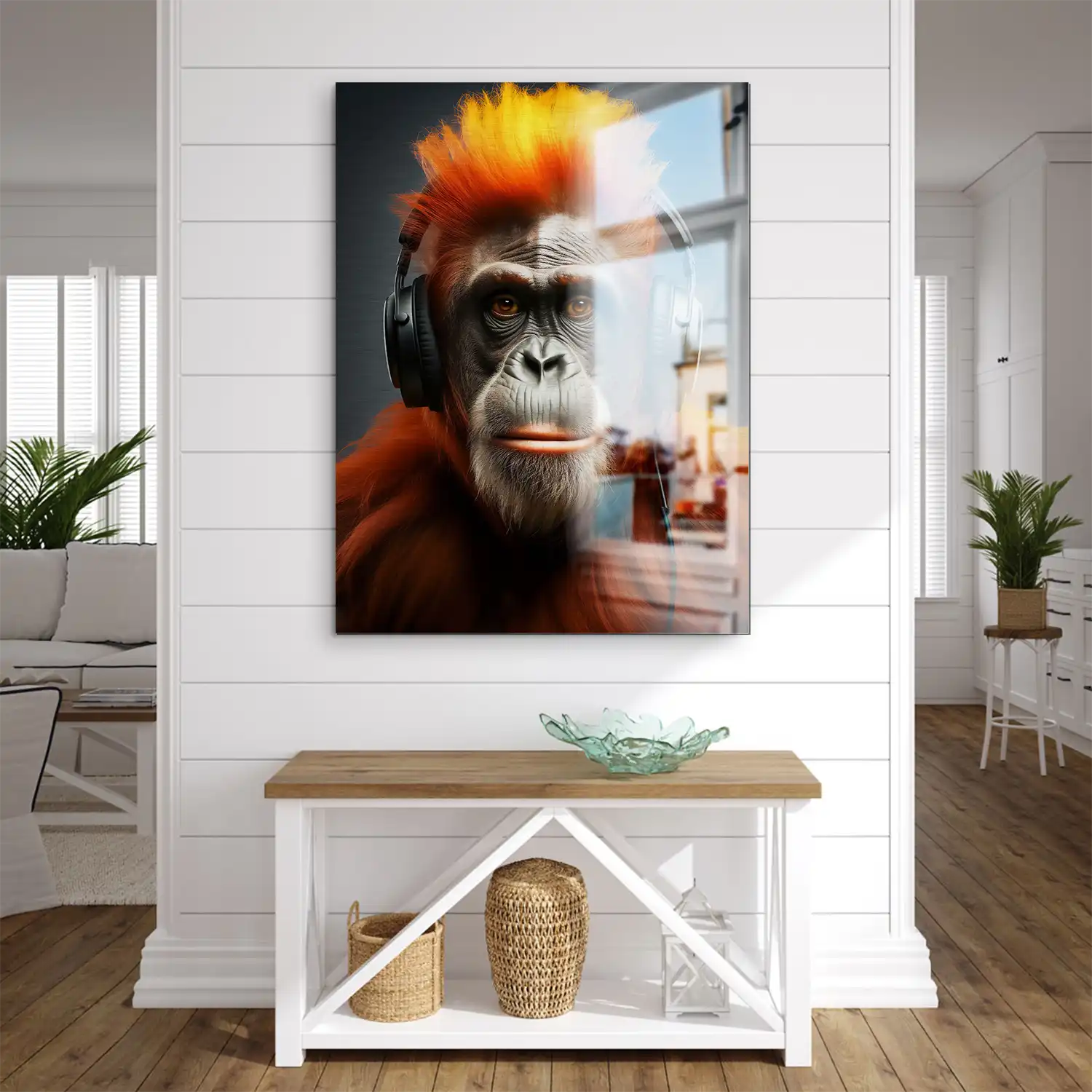 Music Monkey Aludibond Gebürstet INGALERIE