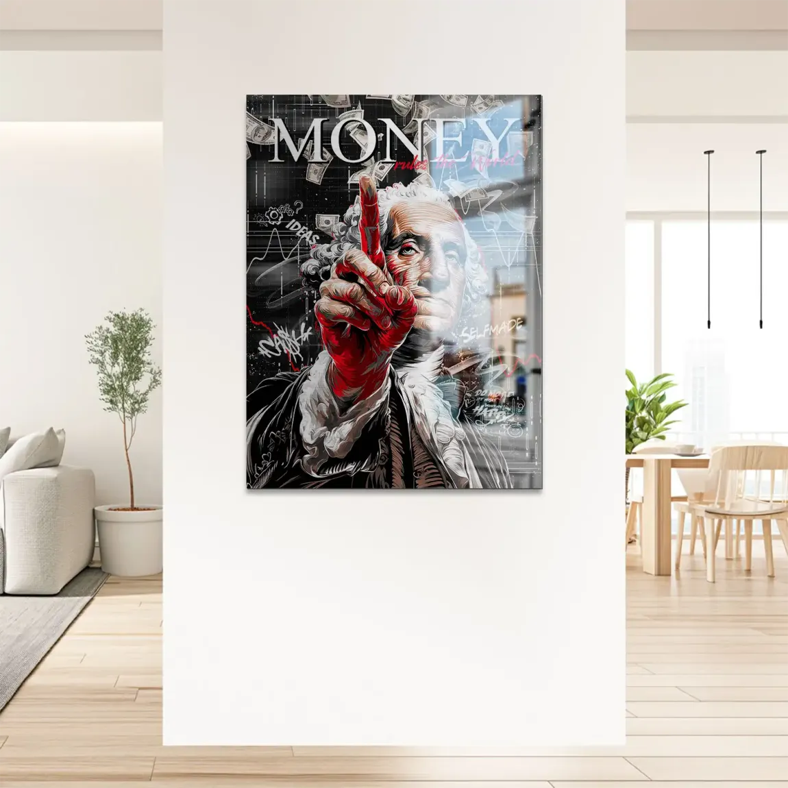 Money Leader Wallstreet Alu Gebürstet Bild