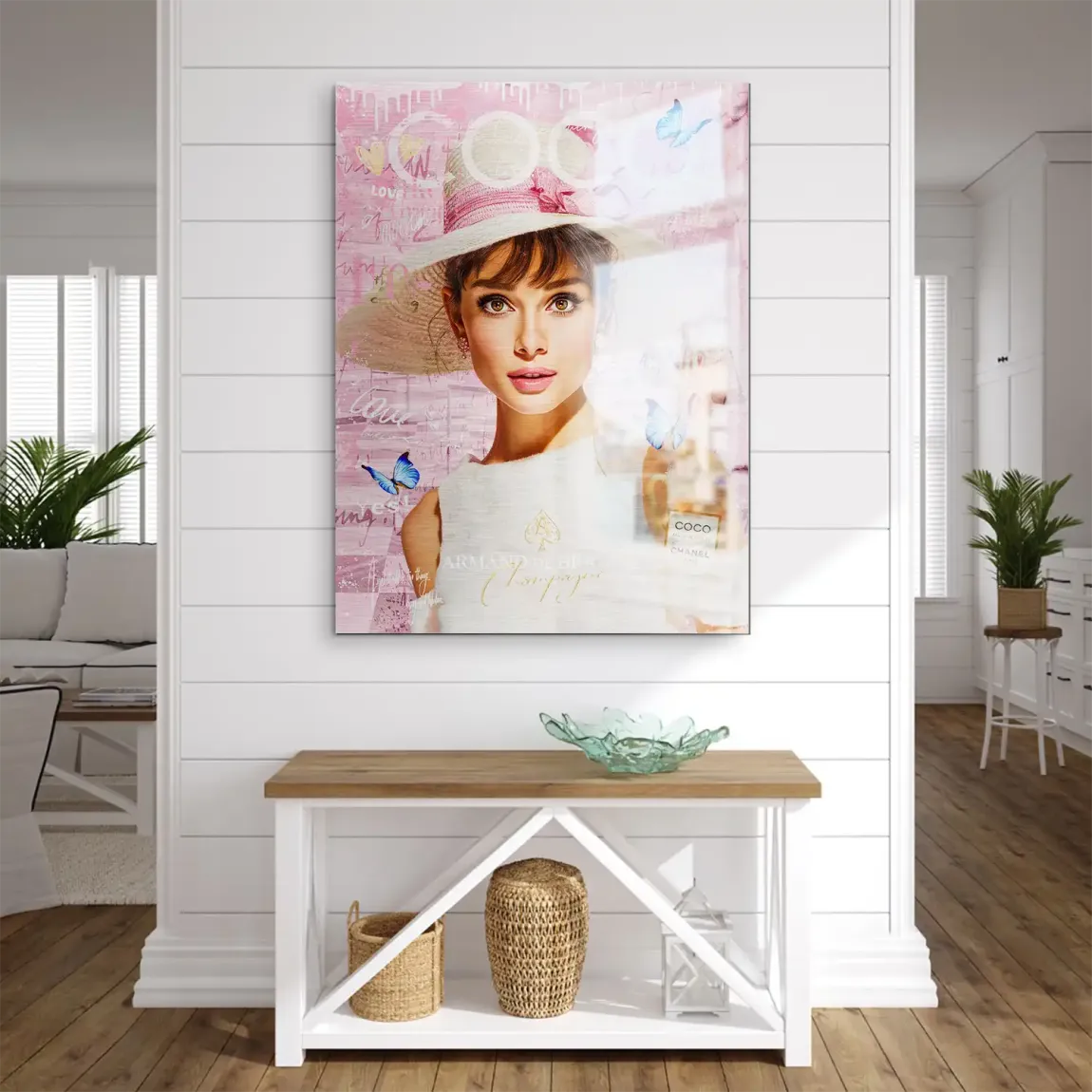 Audrey Hepburn Coco Armand Aludibond Gebürstet INGALERIE