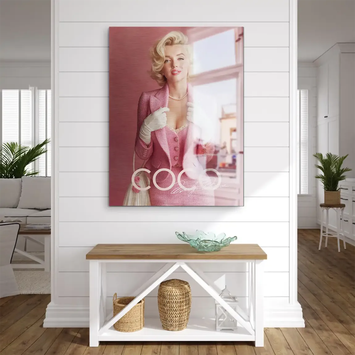 Eleganz in Rosé Monroe Aludibond Gebürstet Bild INGALERIE