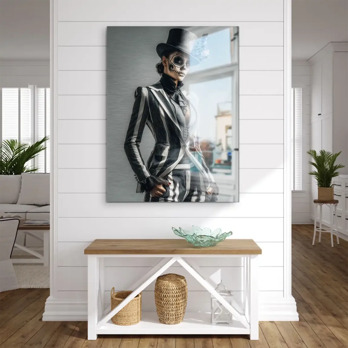 Lady Skull Aludibond Gebürstet INGALERIE