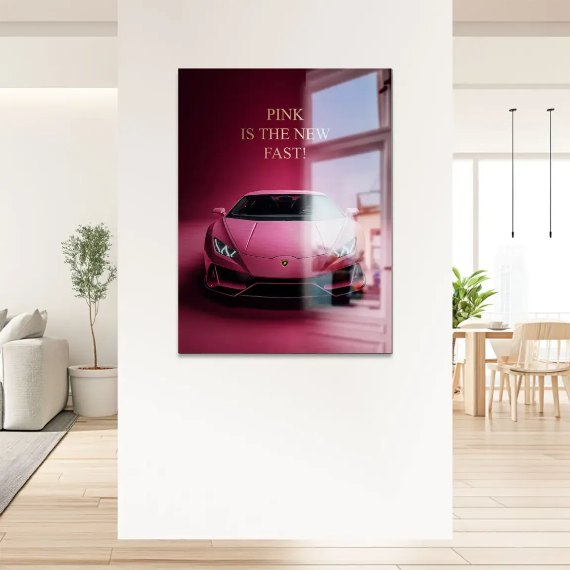 Pink Speed Lambo Alu Gebürstet Bild